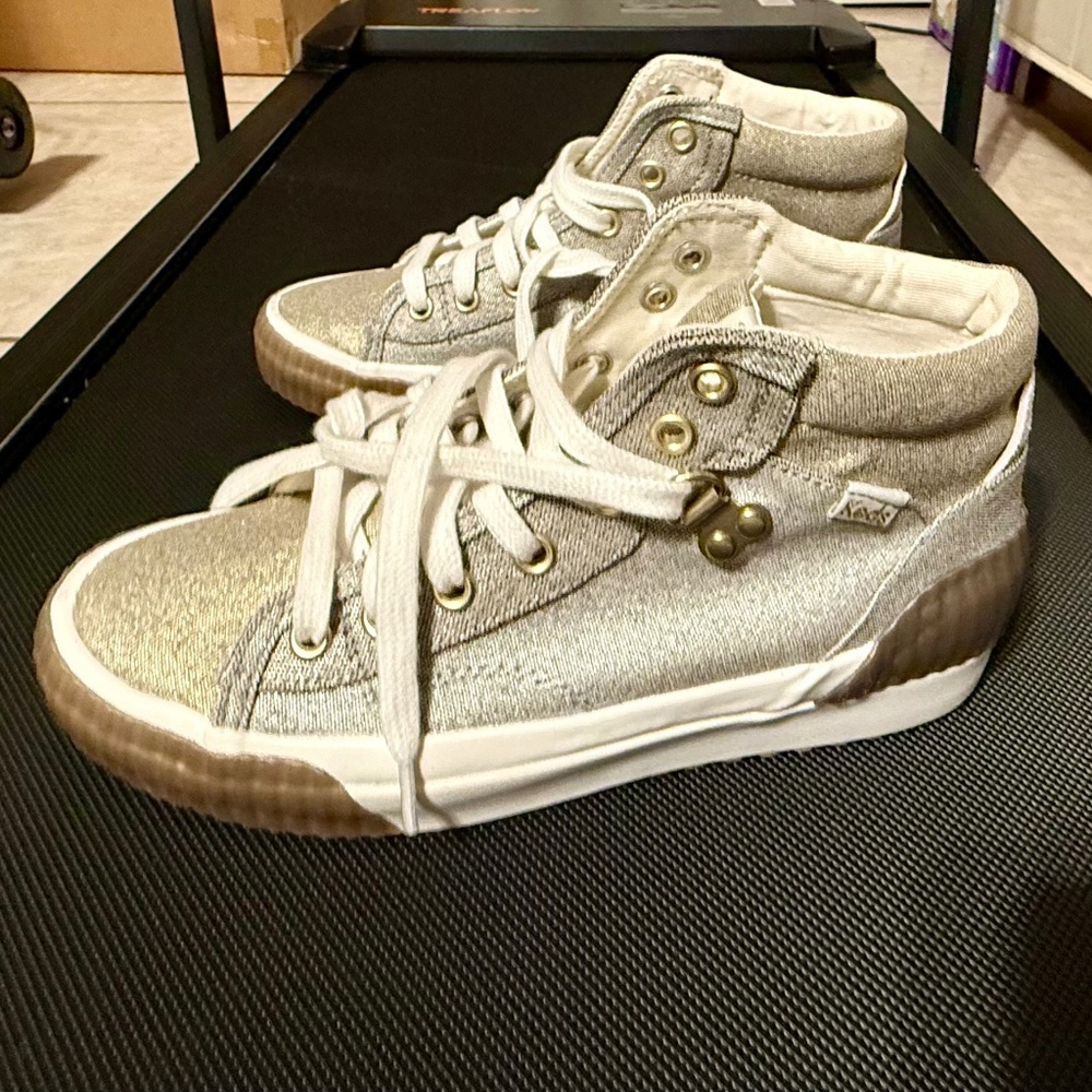 Keds Demi TRX Mid Metallic Canvas Sneakers WF66013, Size 6 - Picture 3 of 4